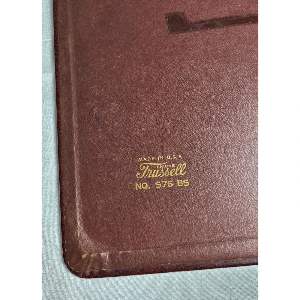 Vintage Trussell Burgundy KU University of Kansas Jayhawks College 3-Ring Binder